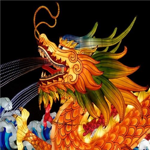 Chinese Nieuwjaarslantaarn Draaklantaarn