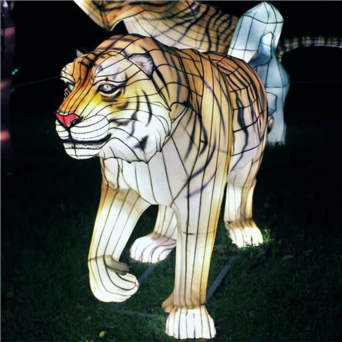 Kerstdecoratie Zijde Gemaakt Outdoor Festival Show Levensgrote Dieren Lantaarn